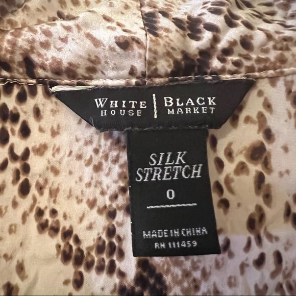 White House | Black Market Snake Ruffle Shell Biz Tank - Picture 4 of 5